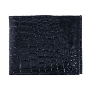 CTM Men's Alligator Print Bifold Wallet